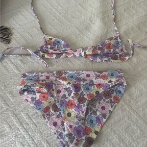 Frankie's Bikinis floral butterfly spring bikini